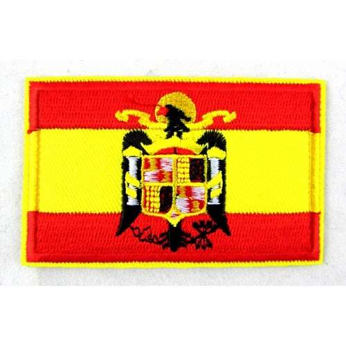 Parche Bandera España escudo Aguila San Juan (5.5 x 3.5cm)