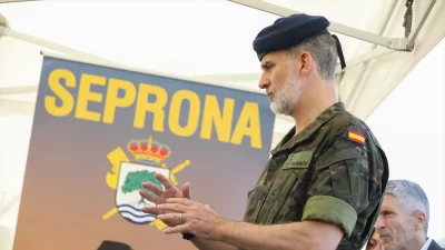 El rey Felipe VI conoce de primera mano cómo funciona el Seprona en la Sierra de Gredos